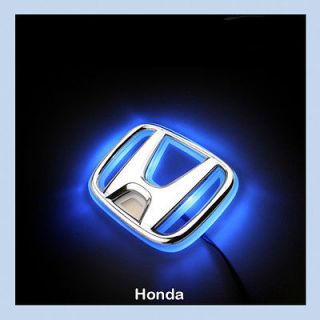   Decal Logo Light Badge Emblem Sticker Lamp Blue For HONDA New Fit 08