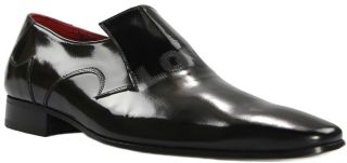 Jeffery West Muse Black Love Hate Loafer Shoes