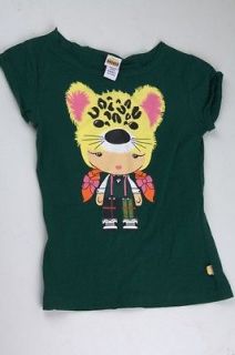 Harajuku Mini Jungle Green Furocious Tee Shirt Child Girls 3612