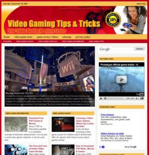 Established VIDEO GAMING Website For Sale .(Websites by SITEGAP 