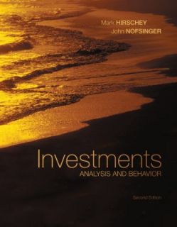Investments with S P bind in Card by John Nofsinger and Mark Hirschey 