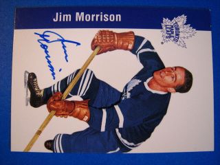 Parkhurst Original 6 #115 Jim Morrison Toronto Maple Leafs Autograph 
