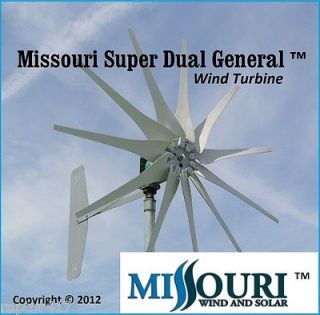   Super Dual General Wind Turbine Generator 48/96volt 11Blade 3phase