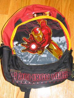 New Full Sized Boys Iron Man Backpack 17 Large NWOT L@@K
