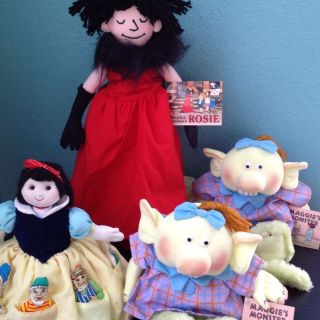 Story Book Plush Doll Set   Vintage Snow White   Rosie Maggies Monster 