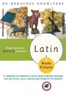 Latin Made Simple by Rhoda Hendricks 1992, Paperback, Revised