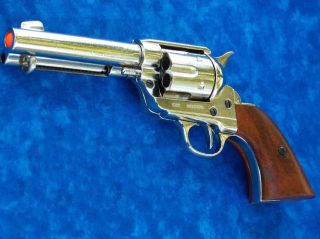   M1873 FAST DRAW PISTOL Peacemaker Prop Gun NICKEL Finish John Wayne