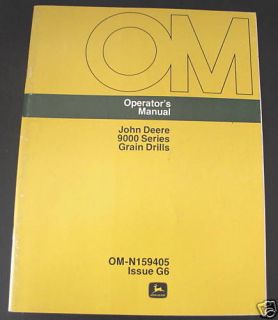 John Deere 9000 Series Grain Drills Operator Manual