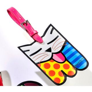 Romero Britto Cat II Luggage Tag by Giftcraft