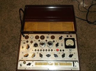 Navy TV 3/U Hickok Mutual Conductance Tube Tester Works Great