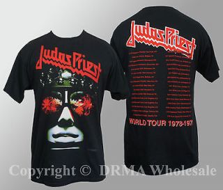 Authentic JUDAS PRIEST Hell Bent For Leather T Shirt S M L XL Official 