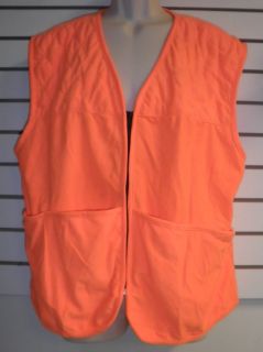 Outfitters Ridge New Mens 2XL 50 / 52 Neon Orange Zip Up Hunting Vest