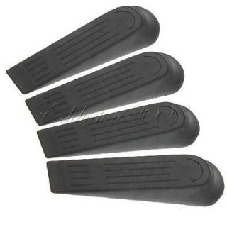 New 4Pcs Heavy Duty Safety Door Stop Stopper Wedge Holder Extra Wide 4 