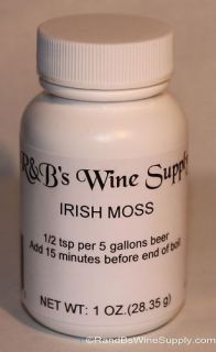 Irish Moss for Beer Making, 1 oz. Bottle
