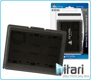 Hori 12 Game Card Case Black PS Vita BRAND NEW