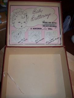 Nice Vintage Horsman Baby Butter Cup Box 1930s   1960s