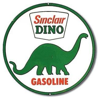   Sinclair Dinosaur Service Garage Gas Station Pump Store Tin Ad Sign