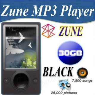 Zune 30 Black (30 GB) Digital Media  MP4 Player
