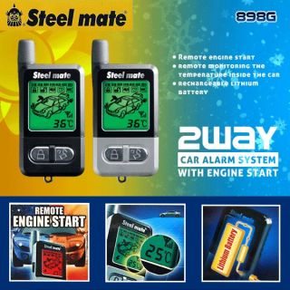 Steelmate Two Way Pager Car Alarm with Remote Engine Start + Microwave 