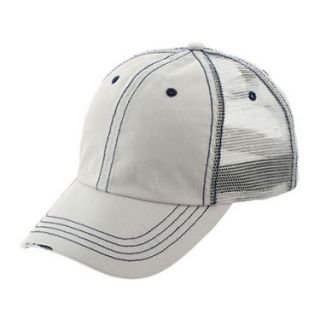 NEW 6 PANEL VINTAGE CLASSIC TRUCKER HAT CAP (STONE)