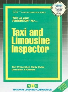 Taxi and Limousine Inspector C 2552 by Jack Rudman 1994, Paperback 