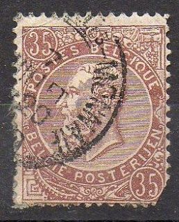  35c OLD STAMP FROM BELGIUM FAMOUS PEOPLE USED