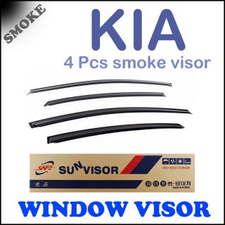 04 10 Kia Picanto / Morning] Sun Visor Smoke Window Vent Shade Rain 