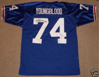 JACK YOUNGBLOOD AUTOGRAPHED SIGNED FLORIDA GATORS #74 THROWBACK JERSEY 