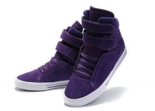 Purple TK Society Supra Justin Bieber Skateboard Shoes size 35 46