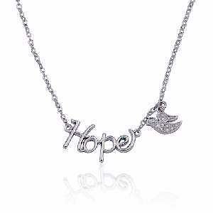 Jewelry~Hope Necklace with Dove Charm~Sterling Silver~17 Chain