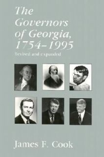 The Governors of Georgia, 1754 1995 by James F. Cook 2004, Hardcover 