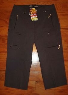 Jamie Sadock Gunsmoke Gray Microfiber Capri Pants~$110~Lot​s of 