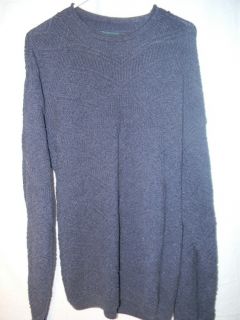 Vtg Jantzen Navy Blue Nautical Sweater w/ Textured Knitting Mens 