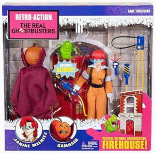 Real Ghostbusters Janine Melnitz Samhain Retro Action Figure Set with 
