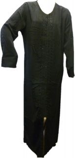 LADIES Black Abaya Burqa Burka Jilbab Hijab long islamic size M/L/XL 