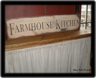   rustic shabby farmhouse kitchen distressed aged wood sign wall