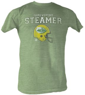 World Football League T Shirt Shreveport Steamers Adult Green Tee 
