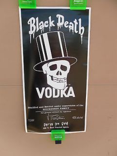 black death vodka poster slash guns n roses time left
