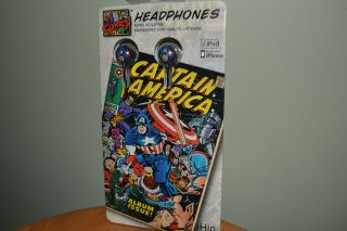 NiP Marvel Comics Limited Edition iHip CAPTAIN AMERICA Earphones 