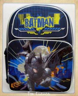 The Dark Knight Rises BATMAN –16” Large Backpack/School Book Bag 