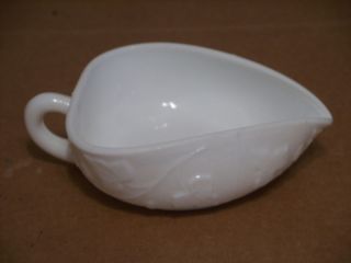 KEMPLE MILK GLASS IVY IN THE SNOW NAPPY BOWL