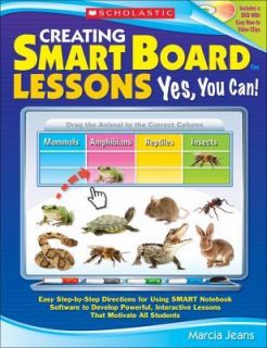 Creating Smart Board Lessons Yes, You Can by Marcia Jeans NEW with 