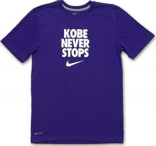NIKE Kobe Bryant KOBE NEVER STOPS T Shirt Mens Medium Venomenon 