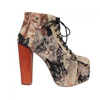 tapestry boots in Womens Shoes