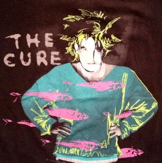 Vtg Rare 1986 THE CURE T Shirt Screen Stars New Order Goth Tour 50/50 