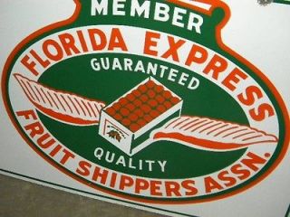 Old Florida Express Orange Truck Company Graphic Wings Aviation 
