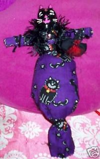 handmade la black cat good luck voodoo doll returns not
