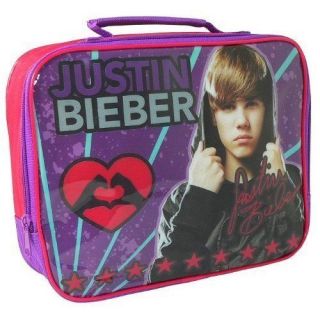 Justin Bieber Girls Insulated Lunch Bag