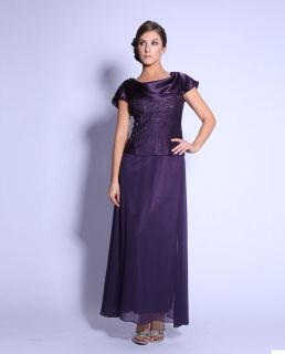 COLOR FORMAL GOWN OCCASION MOTHER OF THE BRIDE/GROOM DRESS EVINING M 