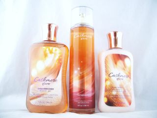 BATH & BODY WORKS Cashmere Glow Fragrance Mist~Lotion~Ge​l Set of 3 